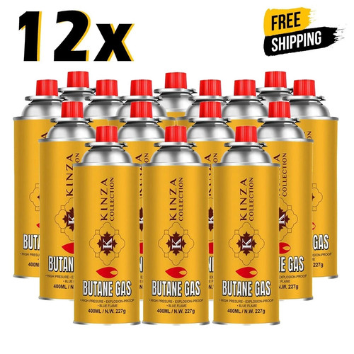12x butane gas bottles - gas,