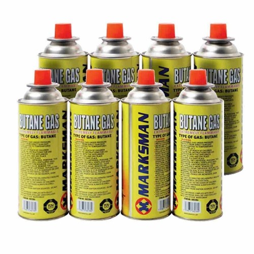 12x butane gas bottles - 12x,