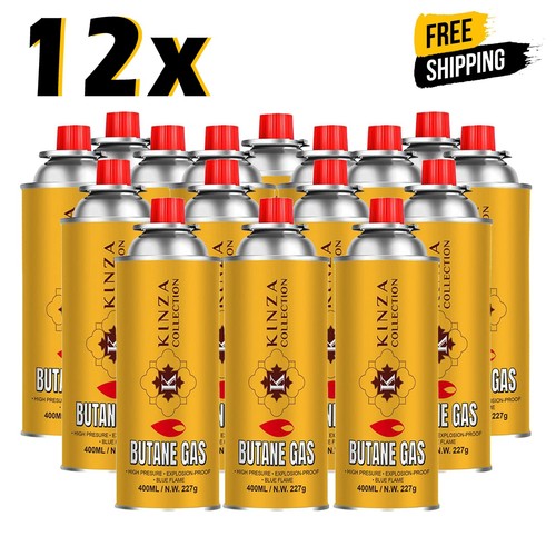 12x butane gas bottles - 12x,