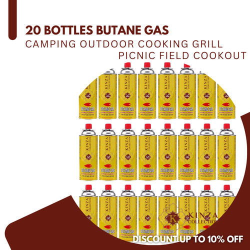 20x butane gas bottles - 20x,