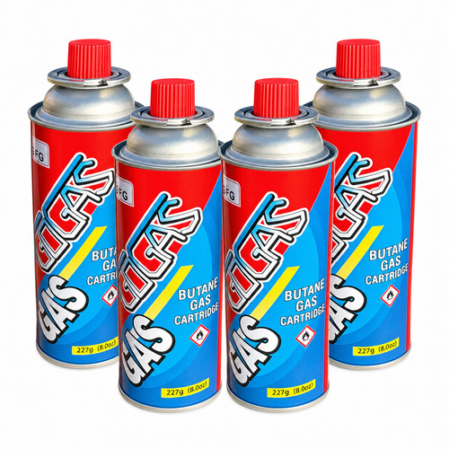Butane gas bottles canister - 4x,