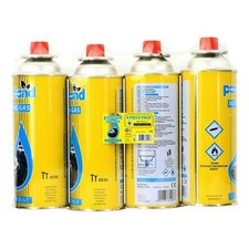 4x BUTANE GAS BOTTLES