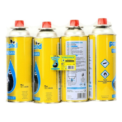 Butane gas bottles - 4x,